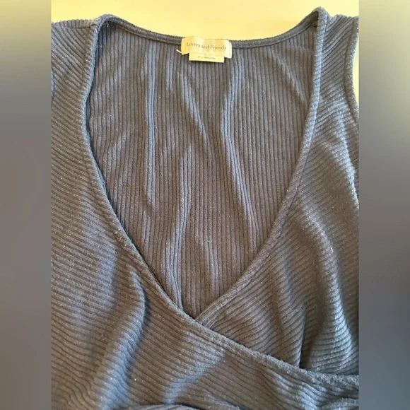 Lovers and Friends, Sally Wrap Top, Navy blue, Sleeveless, V- Neck, Sz XS - Picture 6 of 12